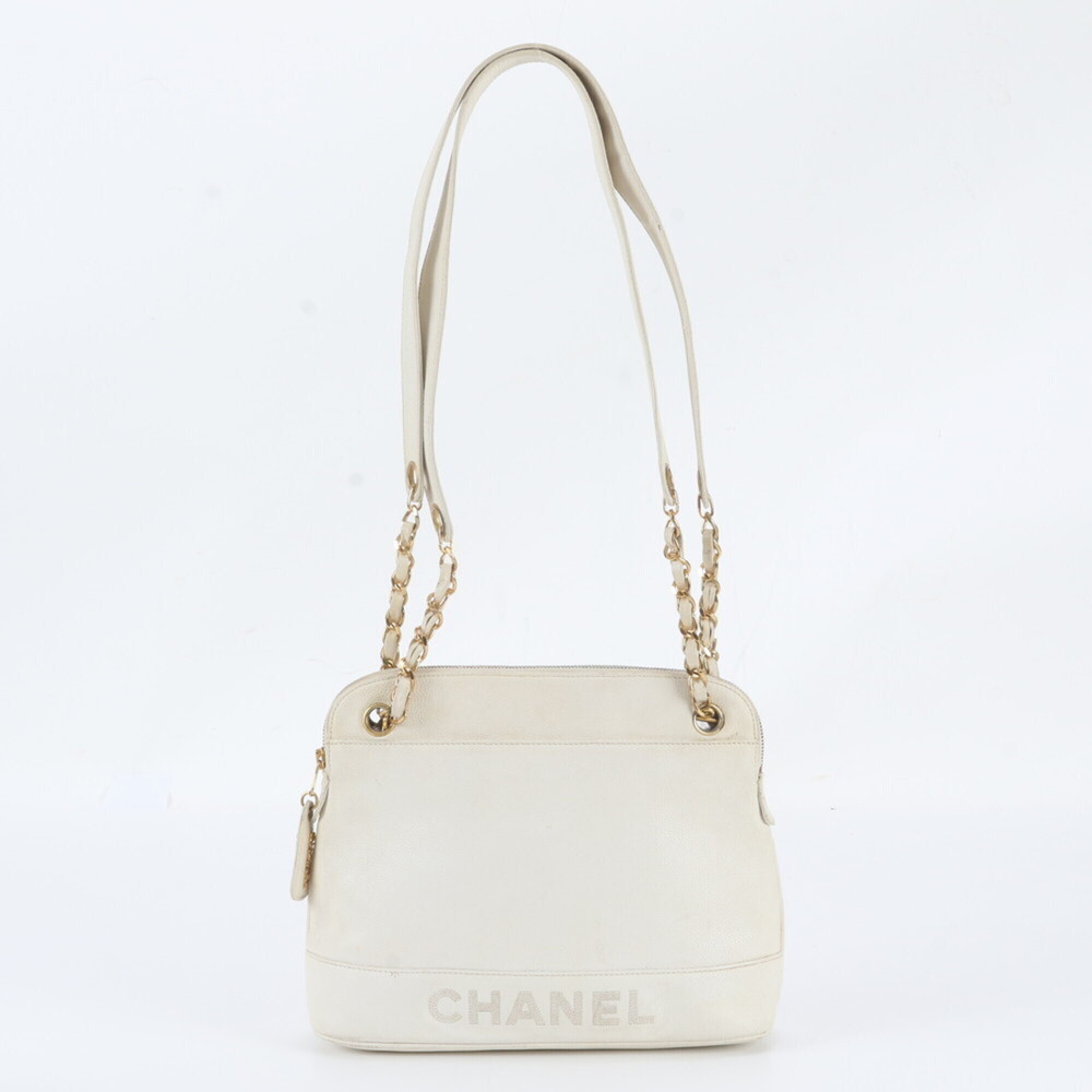 Chanel Caviar Skin Leather Shoulder Bag with Serial Seal - Brand New for Women